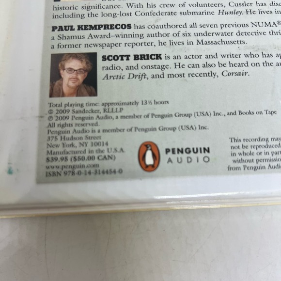 Medusa audiobook on CD by Clive Cussler unabridged Library edition - Picture 4 of 6